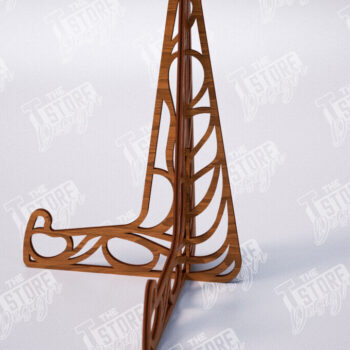 Intra απο ξύλο plywood  Χρώμα wenge 3mm-4mm πάχος - Πακέτο με καβαλέτο | Πλάκα Τέχνης | CNC Δίασταση 20x20 cm INTRAFABR-94337028 - Image 5