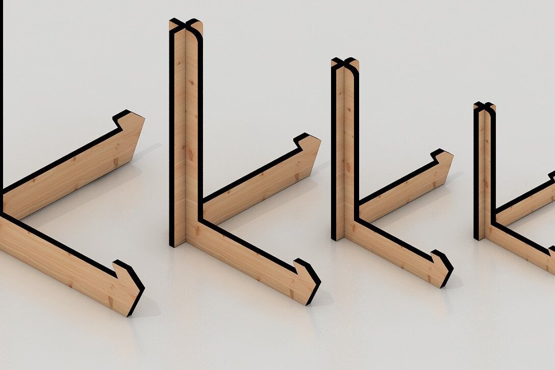 Intra απο ξύλο plywood  Χρώμα wenge 3mm-4mm πάχος - Easel Files / Photo Stand Δίασταση 20x20 cm INTRAFABR-6733581