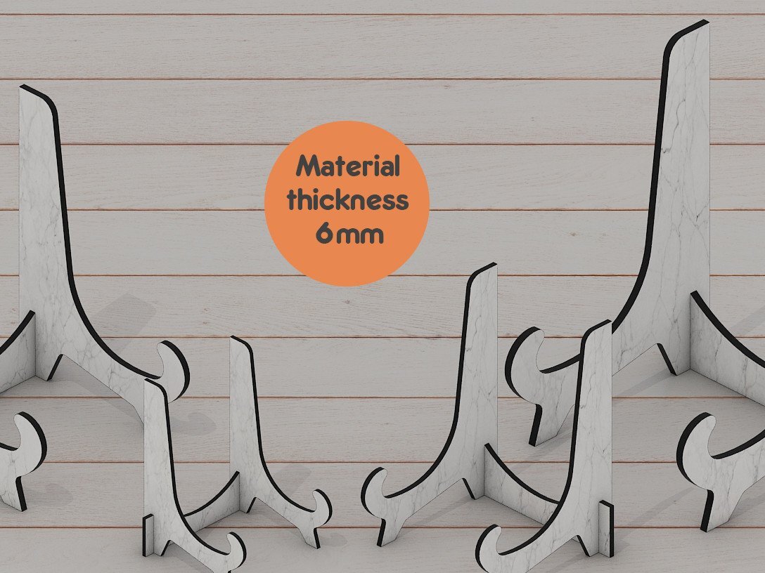 Intra απο ξύλο plywood  Χρώμα wenge 3mm-4mm πάχος - Σετ βάσεις προβολής Easels Plate Δίασταση 30x20 cm INTRAFABR-119764637