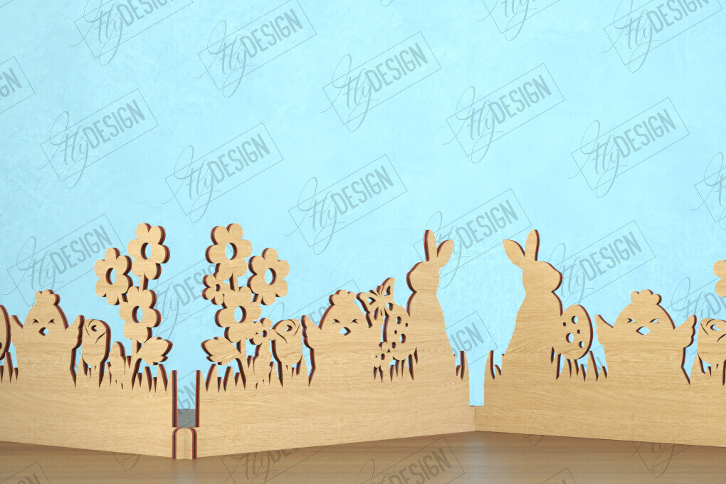 Intra απο ξύλο plywood  Χρώμα wenge 3mm-4mm πάχος - Πασχαλινή πινακίδα ακορντεόν | Καλό Πάσχα Δίασταση 15x15 cm INTRAFABR-100612533