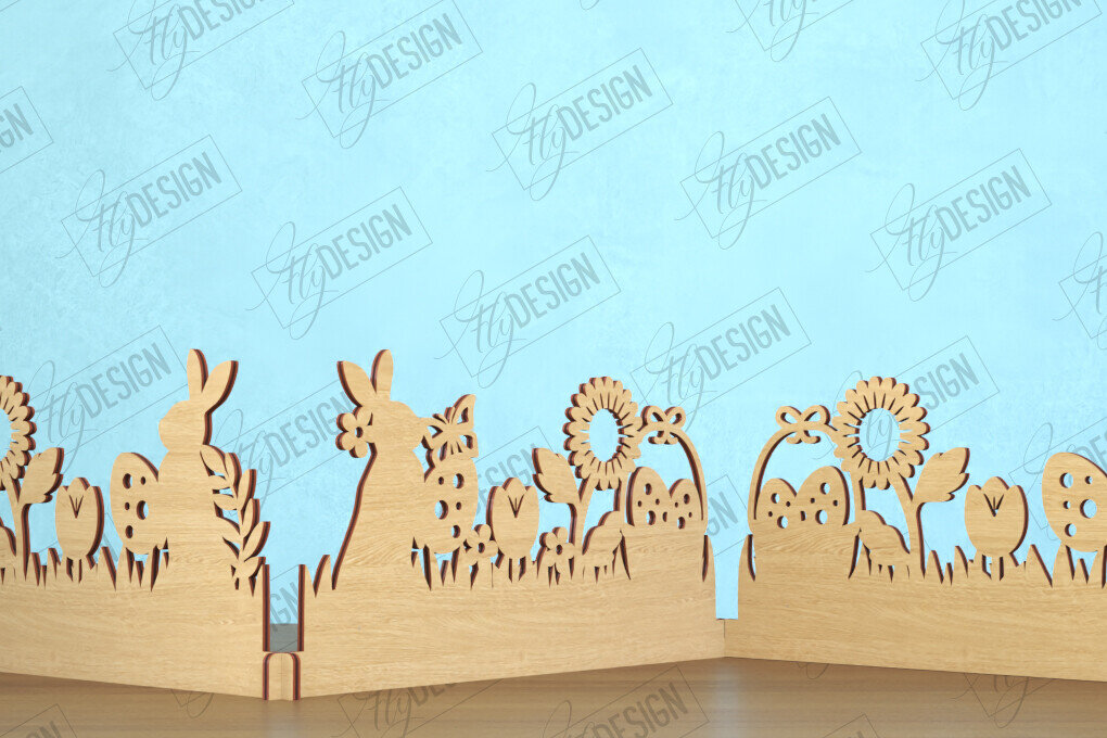 Intra απο ξύλο plywood  Χρώμα wenge 3mm-4mm πάχος - Πασχαλινή πινακίδα ακορντεόν | Καλό Πάσχα Δίασταση 15x15 cm INTRAFABR-39460632