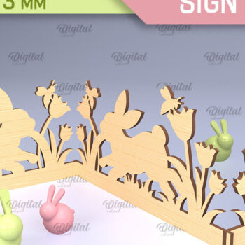 Intra απο ξύλο plywood Χρώμα wenge 3mm-4mm πάχος - Πασχαλινό Σήμα Ακορντεόν Δίασταση 15x15 cm INTRAFABR-39460930 - Image 1