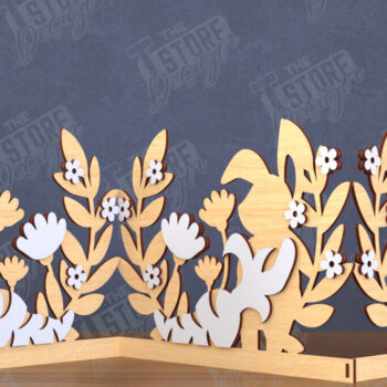 Intra απο ξύλο plywood  Χρώμα wenge 3mm-4mm πάχος - Πασχαλινό Πακέτο Πινακίδων Ακορντεόν | CNC Δίασταση 15x15 cm INTRAFABR-39461164 - Image 5