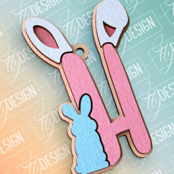 Intra απο ξύλο plywood Χρώμα wenge 3mm-4mm πάχος - Πασχαλινό αλφάβητο | Αρχεία CNC Δίασταση 15x15 cm INTRAFABR-94458994 - Image 1