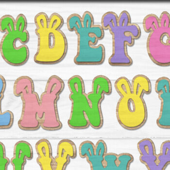 Intra απο ξύλο plywood Χρώμα wenge 3mm-4mm πάχος - Πασχαλινό αλφάβητο Alphabet Δίασταση 15x15 cm INTRAFABR-118597483 - Image 2