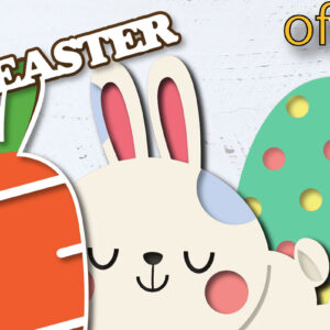 Intra απο ξύλο plywood  Χρώμα wenge 3mm-4mm πάχος - Πασχαλινό μωρό λαγουδάκι με 3 Δίασταση 15x15 cm INTRAFABR-118597499