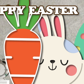 Intra απο ξύλο plywood  Χρώμα wenge 3mm-4mm πάχος - Πασχαλινό μωρό λαγουδάκι με 3 Δίασταση 15x15 cm INTRAFABR-118597499 - Image 2