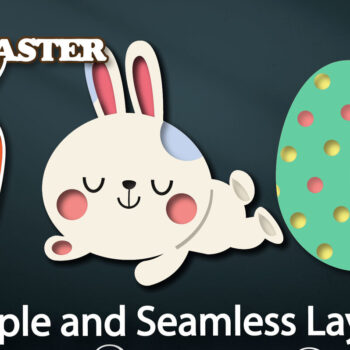 Intra απο ξύλο plywood  Χρώμα wenge 3mm-4mm πάχος - Πασχαλινό μωρό λαγουδάκι με 3 Δίασταση 15x15 cm INTRAFABR-118597499 - Image 3