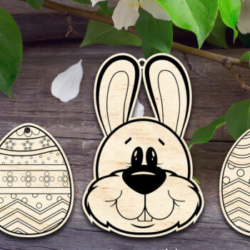 Intra απο ξύλο plywood  Χρώμα wenge 3mm-4mm πάχος - Πασχαλινό πανό Δίασταση 15x15 cm INTRAFABR-118597510 - Image 1