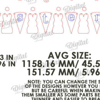 Intra απο ξύλο plywood  Χρώμα wenge 3mm-4mm πάχος - Πασχαλινό πανό με λέιζερ Δίασταση 15x15 cm INTRAFABR-118677896 - Image 2