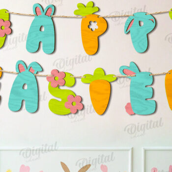 Intra απο ξύλο plywood Χρώμα wenge 3mm-4mm πάχος - Πασχαλινό πανό με λέιζερ Δίασταση 15x15 cm INTRAFABR-115870387 - Image 1