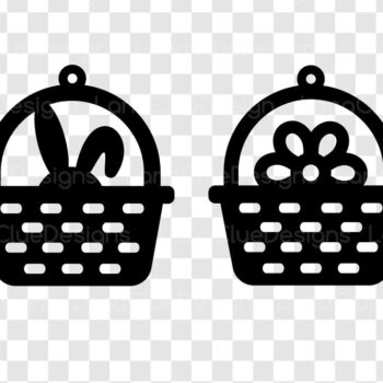 Intra απο ξύλο plywood Χρώμα wenge 3mm-4mm πάχος - Πασχαλινά σκουλαρίκια καλαθιού for Crafters Δίασταση 3x3 cm INTRAFABR-59443006 - Image 2