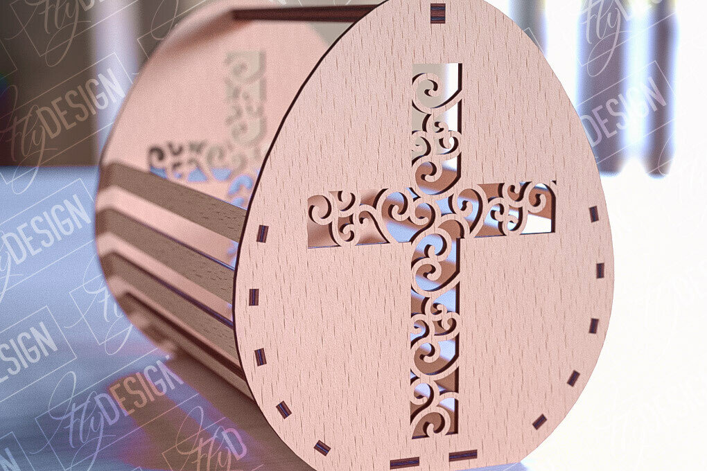 Intra απο ξύλο plywood  Χρώμα wenge 3mm-4mm πάχος - Πασχαλινό καλάθι | Καλό Πάσχα Δίασταση 15x15 cm INTRAFABR-58602441