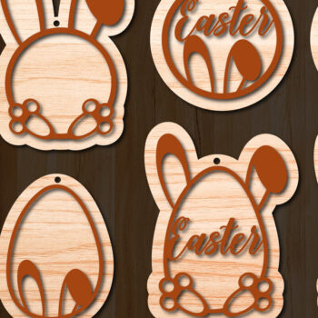 Intra απο ξύλο plywood  Χρώμα wenge 3mm-4mm πάχος - Πασχαλινό καλάθι Όνομα Πακέτο Δίασταση 15x15 cm INTRAFABR-59741479 - Image 1