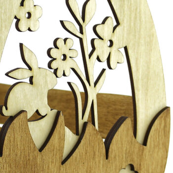 Intra απο ξύλο plywood Χρώμα wenge 3mm-4mm πάχος - Πασχαλινό καλάθι . Καλάθια κοπής με λέιζερ Δίασταση 13x17 cm INTRAFABR-91946754 - Image 8