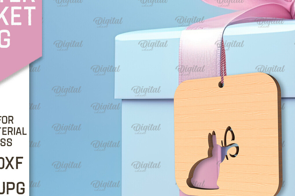 Intra απο ξύλο plywood  Χρώμα wenge 3mm-4mm πάχος - Πασχαλινό καλάθι Ετικέτα . Πασχαλινή Δίασταση 15x15 cm INTRAFABR-118733481