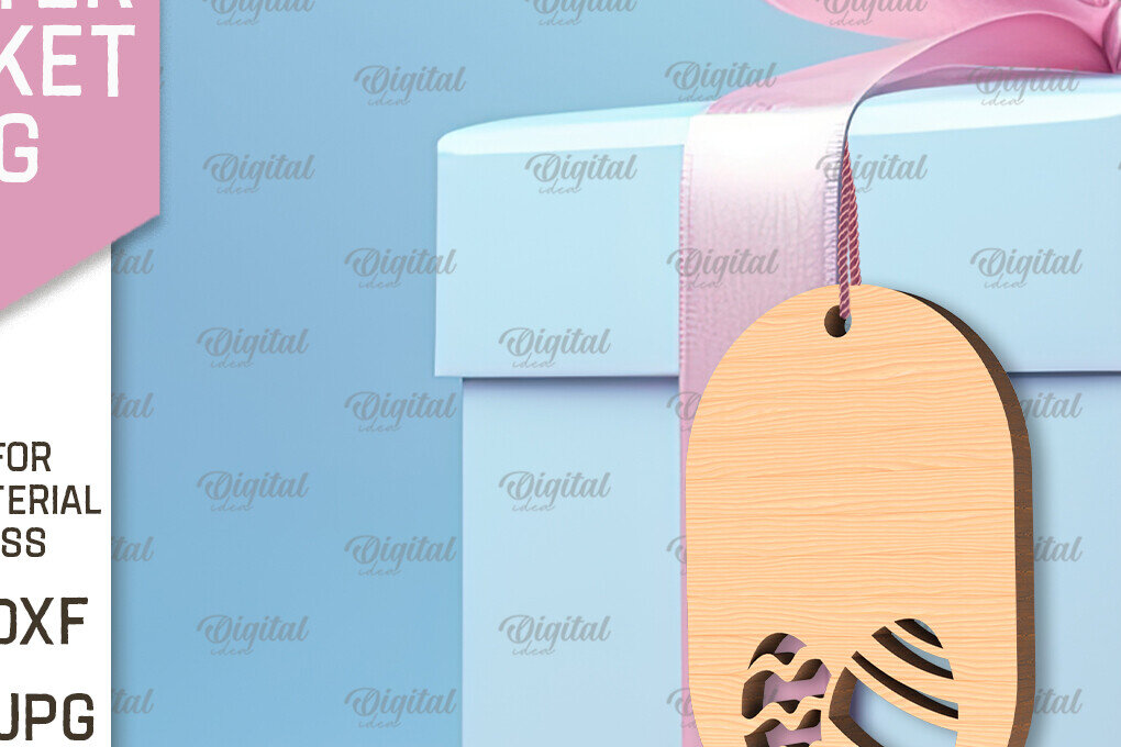 Intra απο ξύλο plywood  Χρώμα wenge 3mm-4mm πάχος - Πασχαλινό καλάθι Ετικέτα . Πασχαλινή Δίασταση 15x15 cm INTRAFABR-118733293