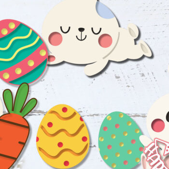 Intra απο ξύλο plywood  Χρώμα wenge 3mm-4mm πάχος - Πασχαλινό μεγάλο πακέτο με κομμένο Baby Bunny Δίασταση 15x15 cm INTRAFABR-59726112 - Image 2