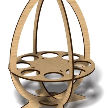 Intra απο ξύλο plywood Χρώμα wenge 3mm-4mm πάχος - Πασχαλινό κουτί, Αυγοθήκη, Δίασταση 15x15 cm INTRAFABR-116259166 - Image 2