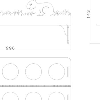 Intra απο ξύλο plywood Χρώμα wenge 3mm-4mm πάχος - Πασχαλινό κουτί, Αυγοθήκη, Δίασταση 15x15 cm INTRAFABR-116259161 - Image 4