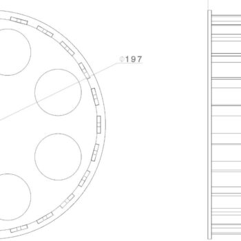 Intra απο ξύλο plywood  Χρώμα wenge 3mm-4mm πάχος - Πασχαλινό κουτί, Αυγοθήκη, Δίασταση 15x15 cm INTRAFABR-116341142 - Image 4