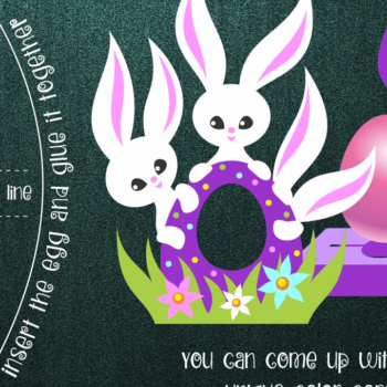 Intra απο ξύλο plywood  Χρώμα wenge 3mm-4mm πάχος - Πασχαλινά λαγουδάκια -Σοκολατένια αυγοθήκη Δίασταση 30x20 cm INTRAFABR-63038100 - Image 1