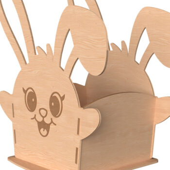 Intra απο ξύλο plywood  Χρώμα wenge 3mm-4mm πάχος - Πασχαλινό Μπάνι Καλάθι Δίασταση 30x20 cm INTRAFABR-67707556 - Image 7