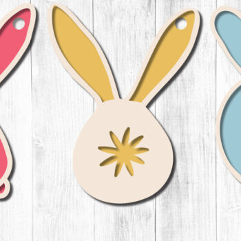 Intra απο ξύλο plywood  Χρώμα wenge 3mm-4mm πάχος - Πασχαλινό Μπάνι Καλάθι Ετικέτες Δώρου Πακέτο Δίασταση 15x15 cm INTRAFABR-108852091 - Image 1