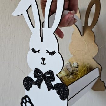 Intra απο ξύλο plywood  Χρώμα wenge 3mm-4mm πάχος - Πασχαλινό Μπάνι Καλάθι κοπής με λέιζερ | Δίασταση 4x4 cm INTRAFABR-108778940 - Image 5