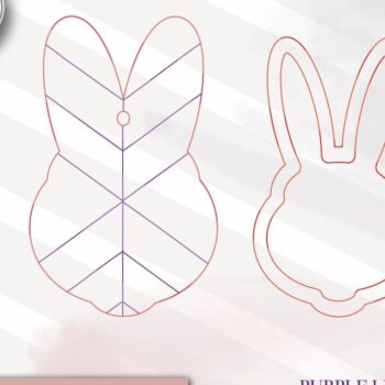 Intra απο ξύλο plywood Χρώμα wenge 3mm-4mm πάχος - Easter Bunny Basket Tag Laser Δίασταση 15x15 cm INTRAFABR-108852061 - Image 3