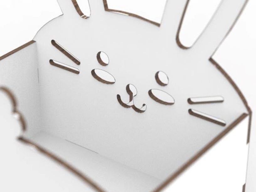 Intra απο ξύλο plywood  Χρώμα wenge 3mm-4mm πάχος - Πασχαλινό Μπάνι Κουτί Δίασταση 20x20 cm INTRAFABR-91430406