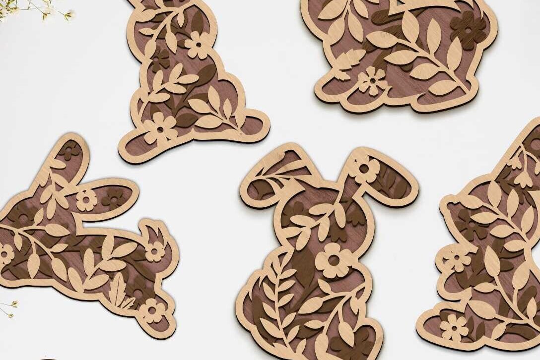 Intra απο ξύλο plywood  Χρώμα wenge 3mm-4mm πάχος - ΔΕΣΜΗ ΠΑΣΧΑΛΙΝΟΥ ΚΟΥΝΕΛΟΥ, Πολυστρωματικό κομμένο Δίασταση 10x6 cm INTRAFABR-54239065