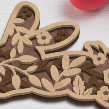 Intra απο ξύλο plywood  Χρώμα wenge 3mm-4mm πάχος - ΔΕΣΜΗ ΠΑΣΧΑΛΙΝΟΥ ΚΟΥΝΕΛΟΥ, Πολυστρωματικό κομμένο Δίασταση 10x6 cm INTRAFABR-54239065 - Image 7