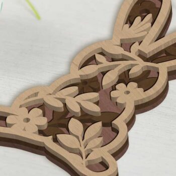 Intra απο ξύλο plywood  Χρώμα wenge 3mm-4mm πάχος - ΔΕΣΜΗ ΠΑΣΧΑΛΙΝΟΥ ΚΟΥΝΕΛΟΥ, Πολυστρωματικό κομμένο Δίασταση 10x6 cm INTRAFABR-54239065 - Image 10