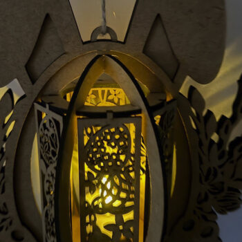 Intra απο ξύλο plywood  Χρώμα wenge 3mm-4mm πάχος - Κηροπήγιο Πασχαλινό Λαγουδάκι Δίασταση 3x8 cm INTRAFABR-119659549 - Image 9