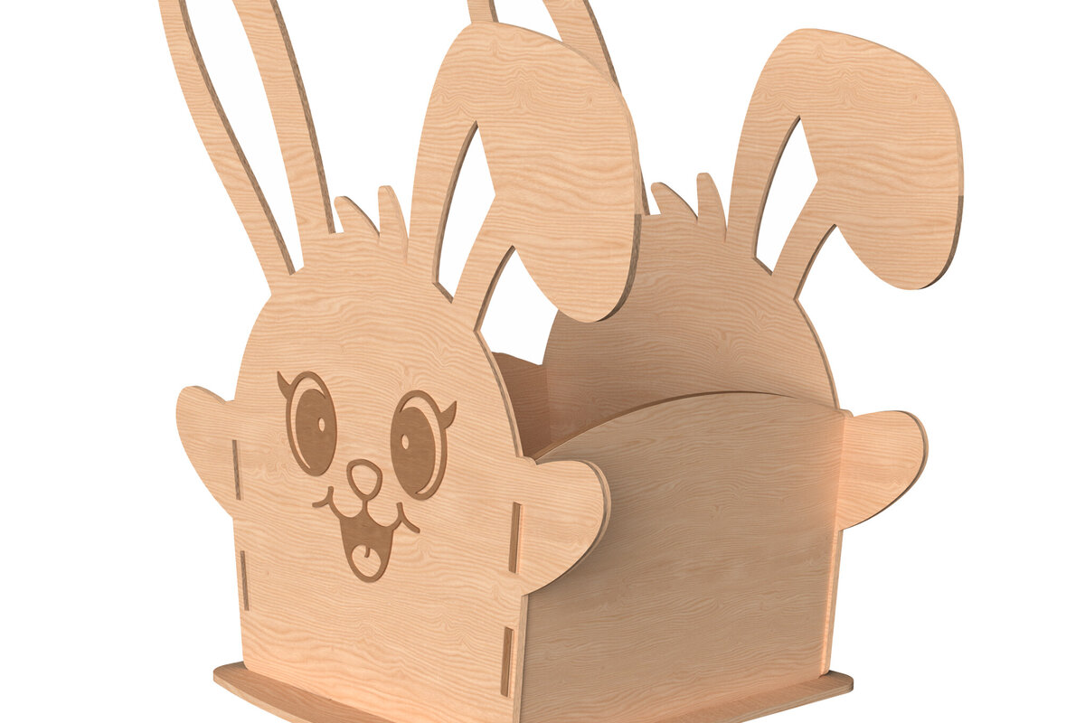 Intra απο ξύλο plywood  Χρώμα wenge 3mm-4mm πάχος - Πασχαλινό κλουβί με λέιζερ Δίασταση 30x20 cm INTRAFABR-123668310