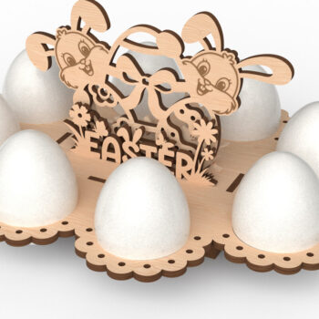 Intra απο ξύλο plywood  Χρώμα wenge 3mm-4mm πάχος - Πασχαλινό Μπάνι Αυγοθήκη Δίασταση 30x20 cm INTRAFABR-117534164 - Image 1