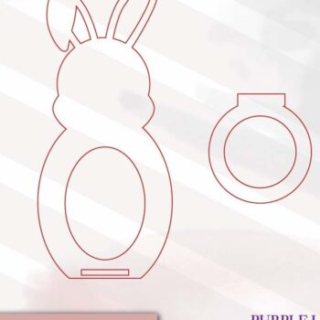 Intra απο ξύλο plywood  Χρώμα wenge 3mm-4mm πάχος - Πασχαλινό Μπάνι Αυγοθήκη Laser Δίασταση 4x4 cm INTRAFABR-117534440 - Image 2