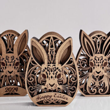 Intra απο ξύλο plywood Χρώμα wenge 3mm-4mm πάχος - Πασχαλινό αυγό λαγουδάκι, πολυστρωματικό κομμένο Δίασταση 5x4 cm INTRAFABR-95650764 - Image 6