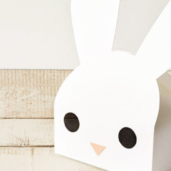 Intra απο ξύλο plywood Χρώμα wenge 3mm-4mm πάχος - Κουτί δώρου Easter Bunny Face Δίασταση 15x15 cm INTRAFABR-90347690 - Image 1