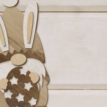 Intra απο ξύλο plywood Χρώμα wenge 3mm-4mm πάχος - Σετ στοιχειωδών λαγουδάκι του Πάσχα, κομμένα αρχεία Δίασταση 6x10 cm INTRAFABR-70060035 - Image 2