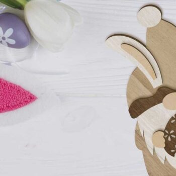 Intra απο ξύλο plywood Χρώμα wenge 3mm-4mm πάχος - Σετ στοιχειωδών λαγουδάκι του Πάσχα, κομμένα αρχεία Δίασταση 6x10 cm INTRAFABR-70060035 - Image 4