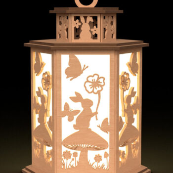 Intra απο ξύλο plywood  Χρώμα wenge 3mm-4mm πάχος - με ελατήριο φαναριού Πάσχα Δίασταση 30x20 cm INTRAFABR-11192771 - Image 1