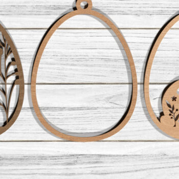 Intra απο ξύλο plywood  Χρώμα wenge 3mm-4mm πάχος - Easter Bunny Design Δίασταση 20x20 cm INTRAFABR-99394673 - Image 4