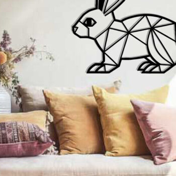 Intra απο ξύλο plywood Χρώμα wenge 3mm-4mm πάχος - Easter Bunny Δίασταση 40x50 cm INTRAFABR-120350148 - Image 1