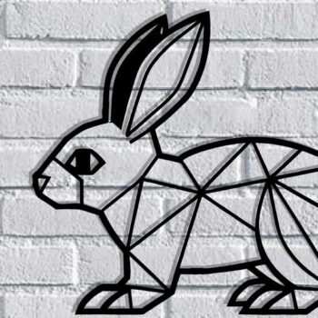 Intra απο ξύλο plywood Χρώμα wenge 3mm-4mm πάχος - Easter Bunny Δίασταση 40x50 cm INTRAFABR-120350148 - Image 3