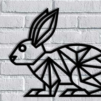 Intra απο ξύλο plywood Χρώμα wenge 3mm-4mm πάχος - Easter Bunny Δίασταση 40x50 cm INTRAFABR-120350567 - Image 1