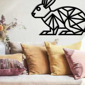 Intra απο ξύλο plywood Χρώμα wenge 3mm-4mm πάχος - Easter Bunny Δίασταση 40x50 cm INTRAFABR-120350567 - Image 2