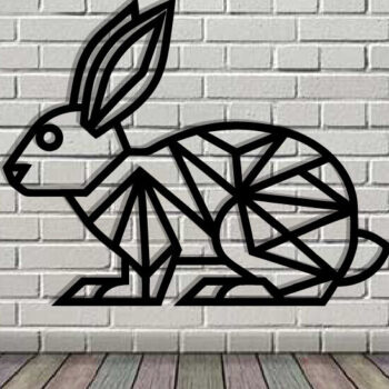 Intra απο ξύλο plywood Χρώμα wenge 3mm-4mm πάχος - Easter Bunny Δίασταση 40x50 cm INTRAFABR-120350567 - Image 3