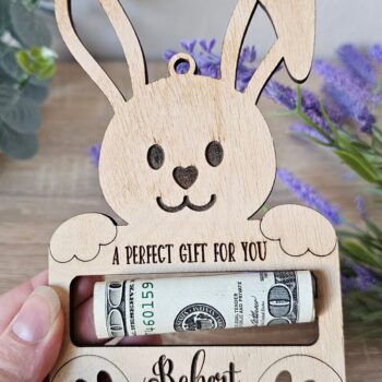 Intra απο ξύλο plywood  Χρώμα wenge 3mm-4mm πάχος - Πασχαλινό Μπάνι Κάτοχος Χρημάτων Δίασταση 15x15 cm INTRAFABR-37553521 - Image 4